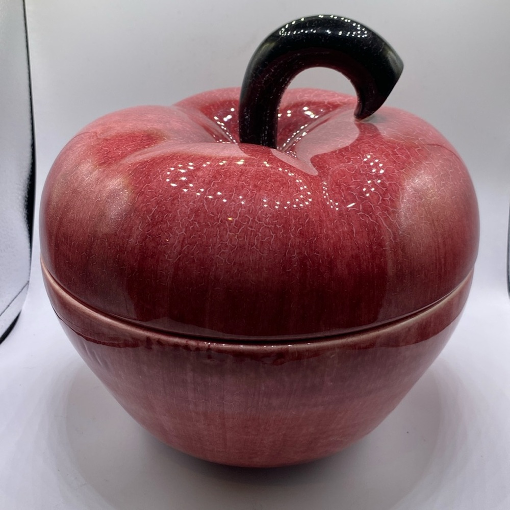 Ernestine Salerno Apple Jar Ceramics Enamel Fire, Italy
